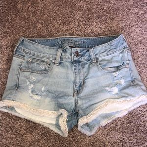 Denim shorts